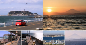 浮世繪裡的江之島|湘南海岸浪漫的夕陽與海天一線!